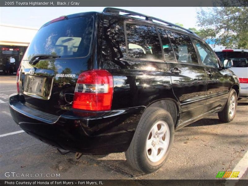 Black / Gray 2005 Toyota Highlander I4