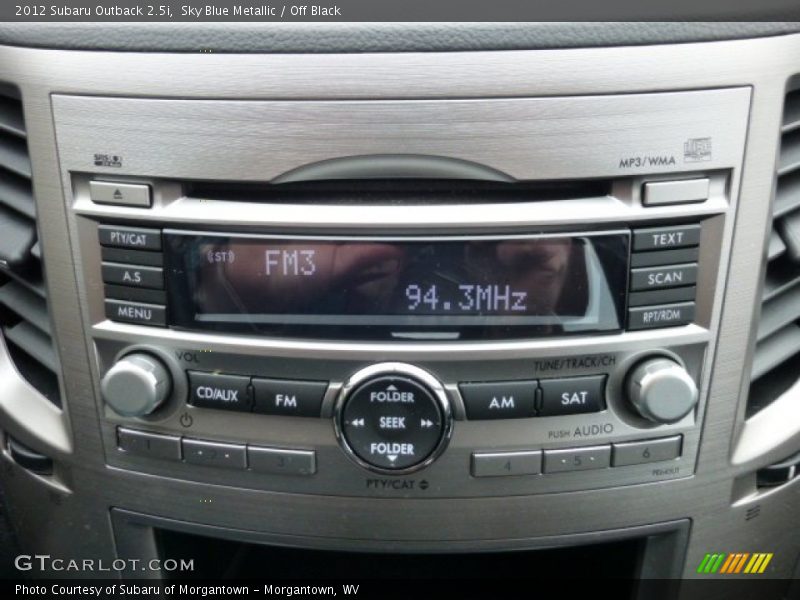 Sky Blue Metallic / Off Black 2012 Subaru Outback 2.5i