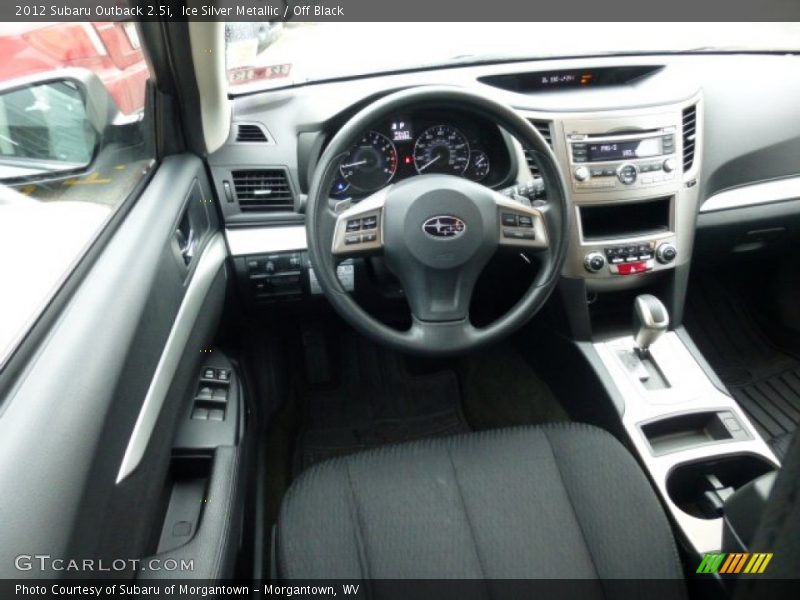 Ice Silver Metallic / Off Black 2012 Subaru Outback 2.5i