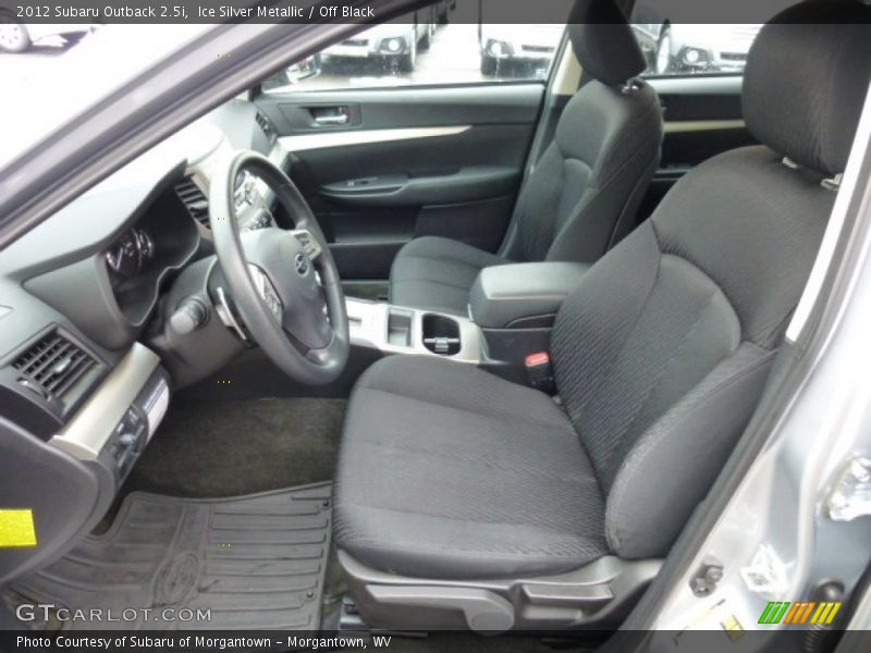 Ice Silver Metallic / Off Black 2012 Subaru Outback 2.5i