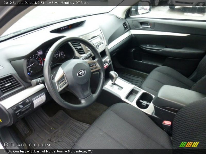 Ice Silver Metallic / Off Black 2012 Subaru Outback 2.5i