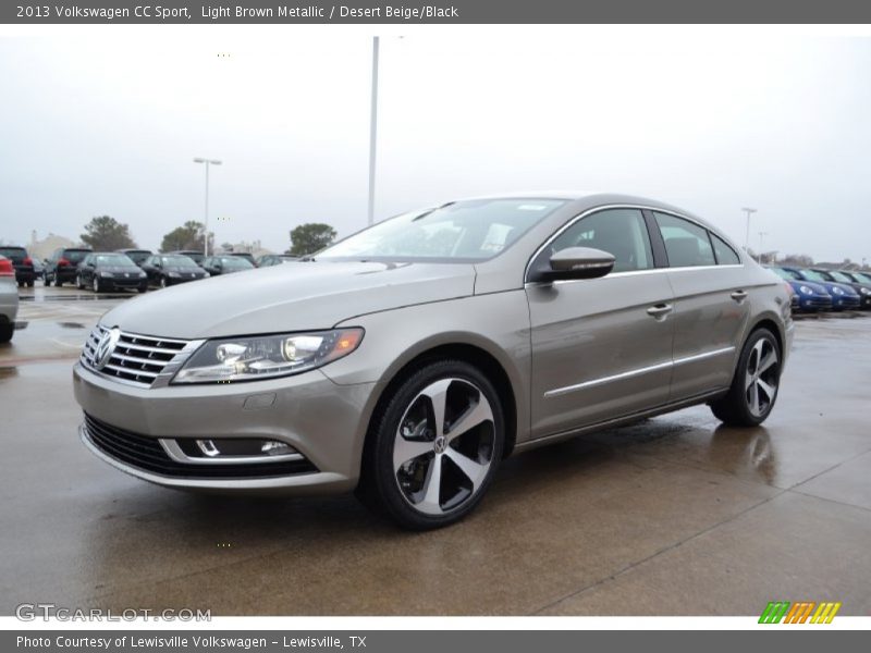 Light Brown Metallic / Desert Beige/Black 2013 Volkswagen CC Sport