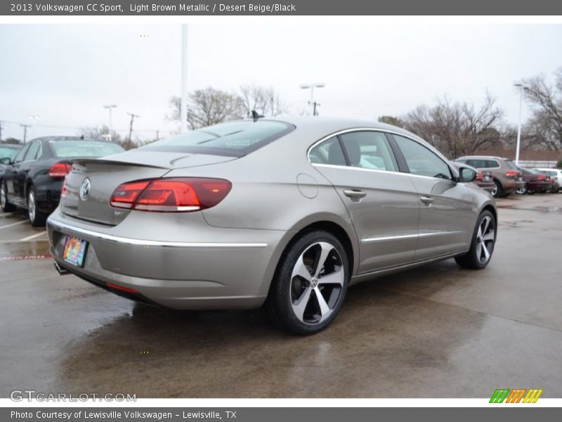 Light Brown Metallic / Desert Beige/Black 2013 Volkswagen CC Sport