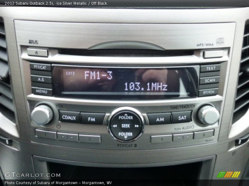 Ice Silver Metallic / Off Black 2012 Subaru Outback 2.5i