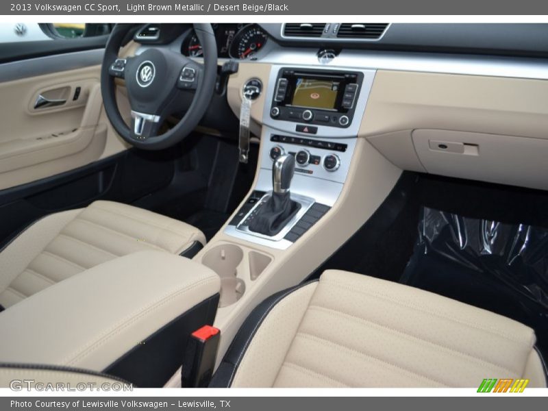 Light Brown Metallic / Desert Beige/Black 2013 Volkswagen CC Sport