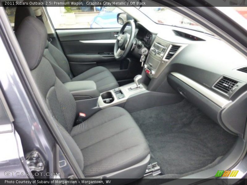 Graphite Gray Metallic / Off Black 2011 Subaru Outback 2.5i Premium Wagon