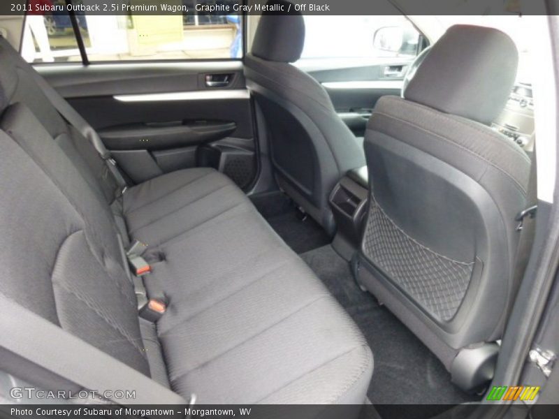 Graphite Gray Metallic / Off Black 2011 Subaru Outback 2.5i Premium Wagon