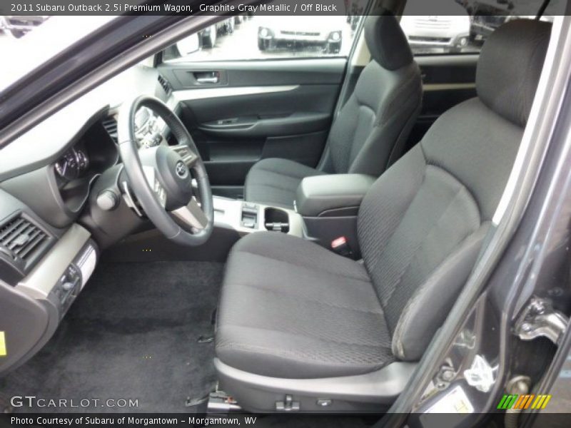 Graphite Gray Metallic / Off Black 2011 Subaru Outback 2.5i Premium Wagon