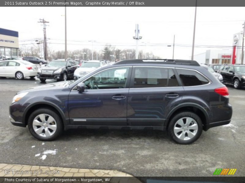 Graphite Gray Metallic / Off Black 2011 Subaru Outback 2.5i Premium Wagon