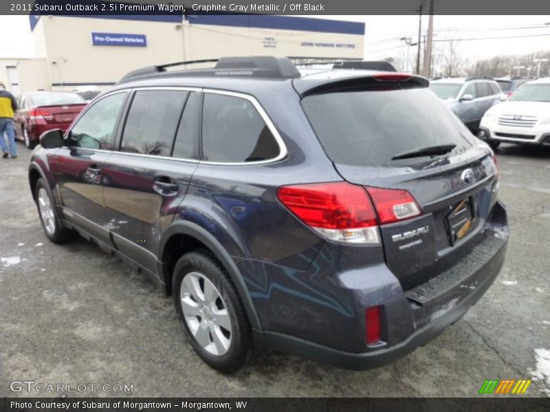 Graphite Gray Metallic / Off Black 2011 Subaru Outback 2.5i Premium Wagon