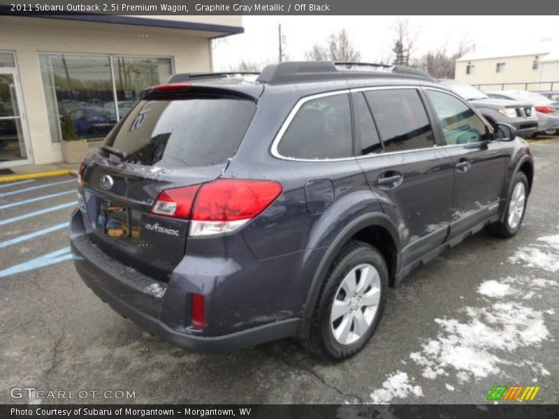 Graphite Gray Metallic / Off Black 2011 Subaru Outback 2.5i Premium Wagon