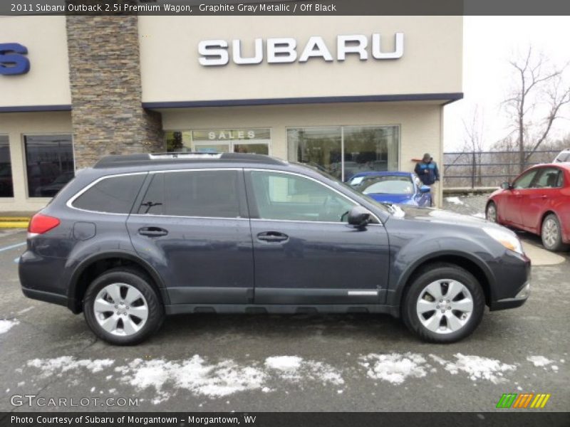 Graphite Gray Metallic / Off Black 2011 Subaru Outback 2.5i Premium Wagon