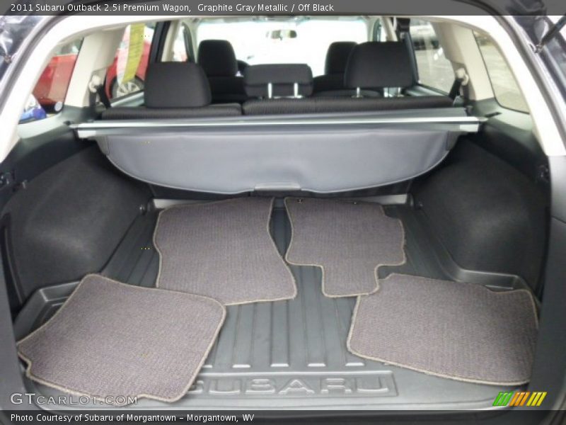 Graphite Gray Metallic / Off Black 2011 Subaru Outback 2.5i Premium Wagon