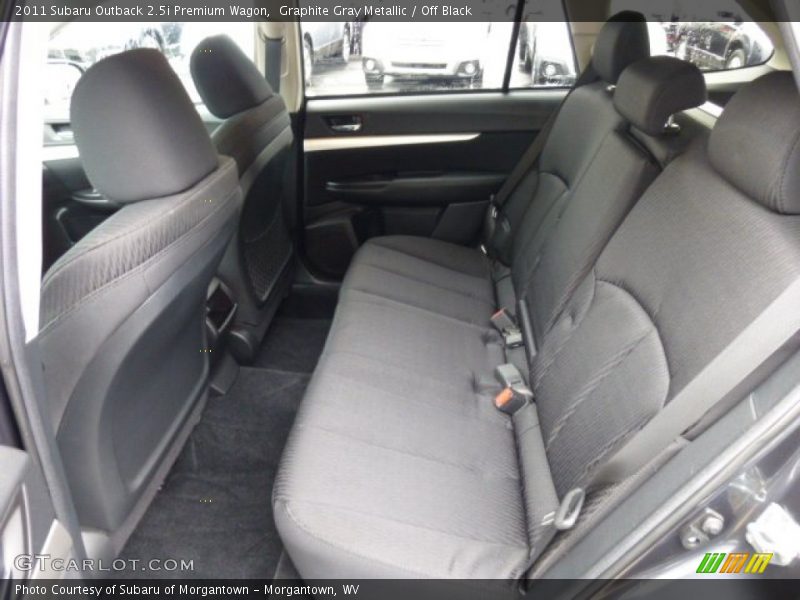 Graphite Gray Metallic / Off Black 2011 Subaru Outback 2.5i Premium Wagon