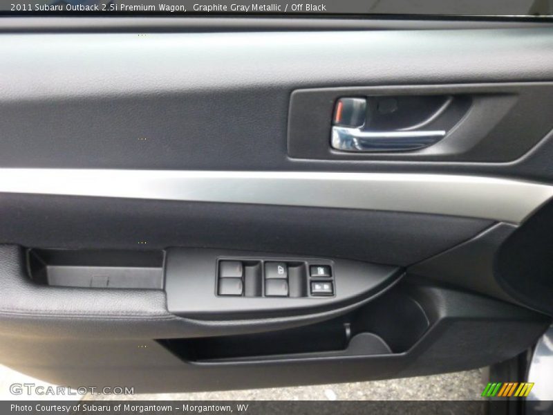 Graphite Gray Metallic / Off Black 2011 Subaru Outback 2.5i Premium Wagon