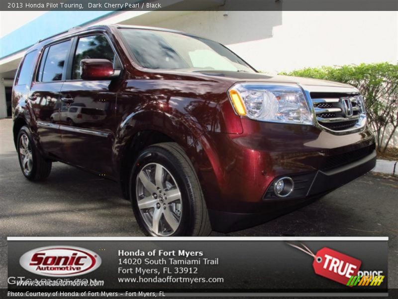 Dark Cherry Pearl / Black 2013 Honda Pilot Touring