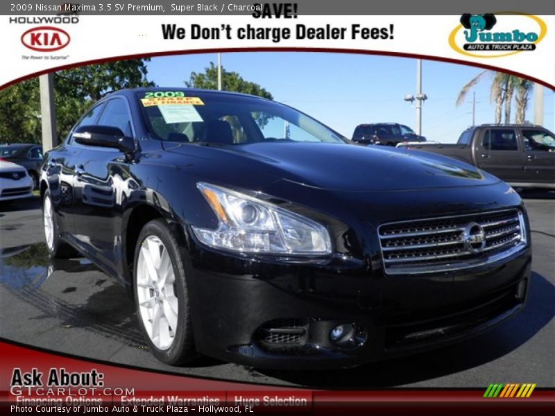 Super Black / Charcoal 2009 Nissan Maxima 3.5 SV Premium