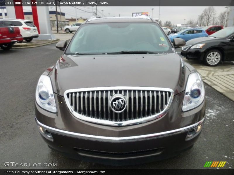 Cocoa Metallic / Ebony/Ebony 2011 Buick Enclave CXL AWD