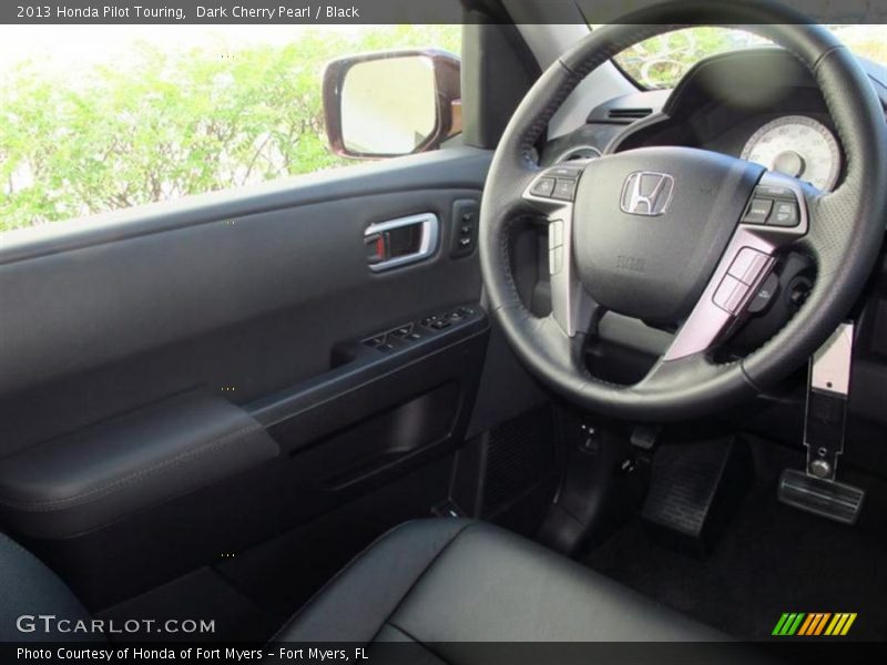 Dark Cherry Pearl / Black 2013 Honda Pilot Touring