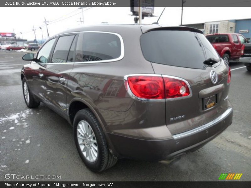 Cocoa Metallic / Ebony/Ebony 2011 Buick Enclave CXL AWD