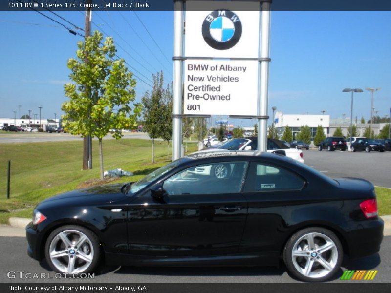 Jet Black / Black 2011 BMW 1 Series 135i Coupe
