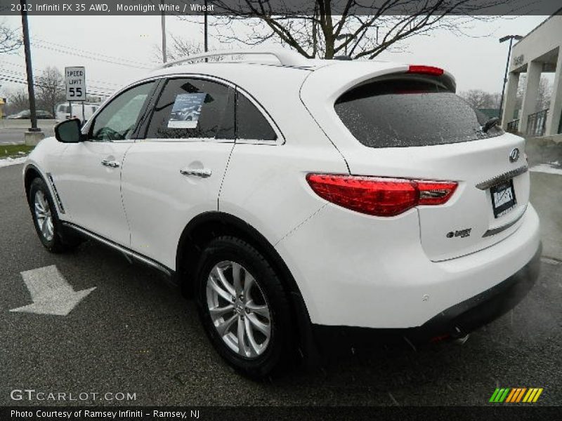 Moonlight White / Wheat 2012 Infiniti FX 35 AWD