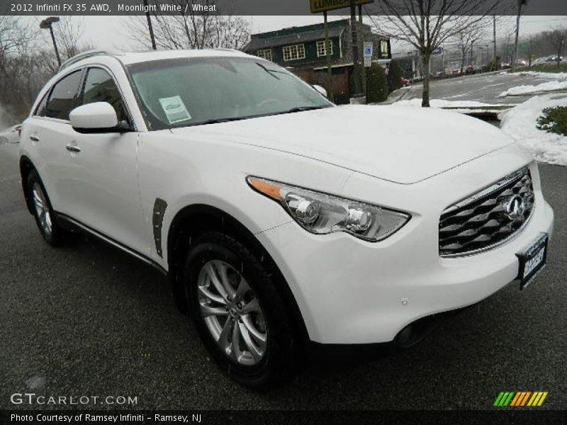 Moonlight White / Wheat 2012 Infiniti FX 35 AWD