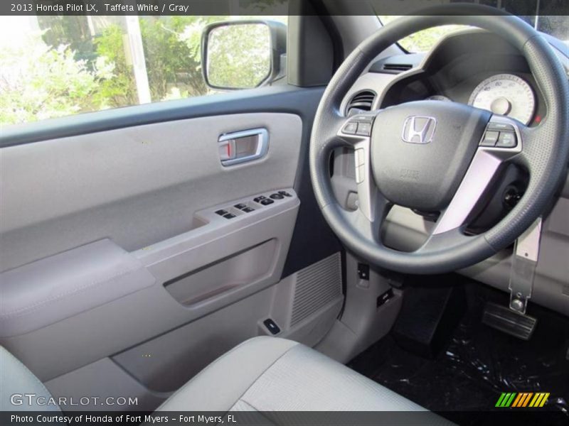 Taffeta White / Gray 2013 Honda Pilot LX
