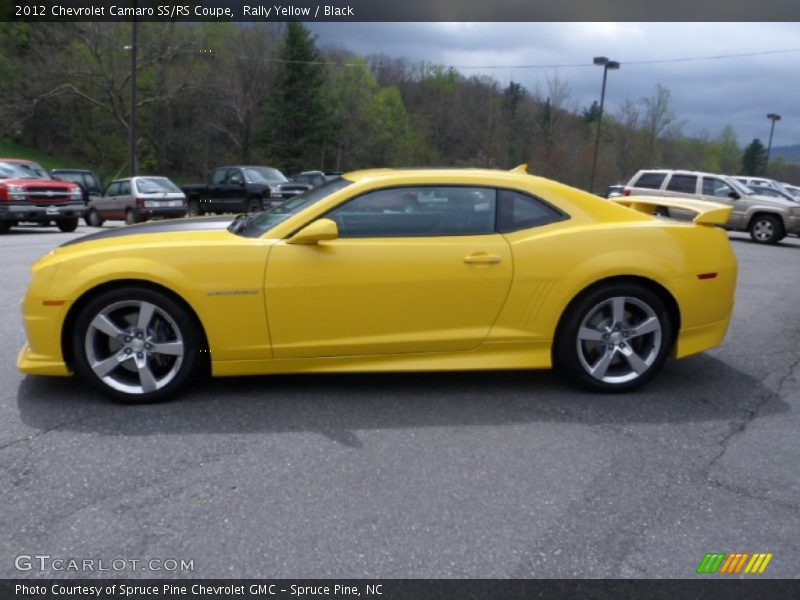 Rally Yellow / Black 2012 Chevrolet Camaro SS/RS Coupe