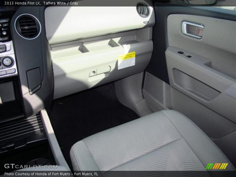 Taffeta White / Gray 2013 Honda Pilot LX