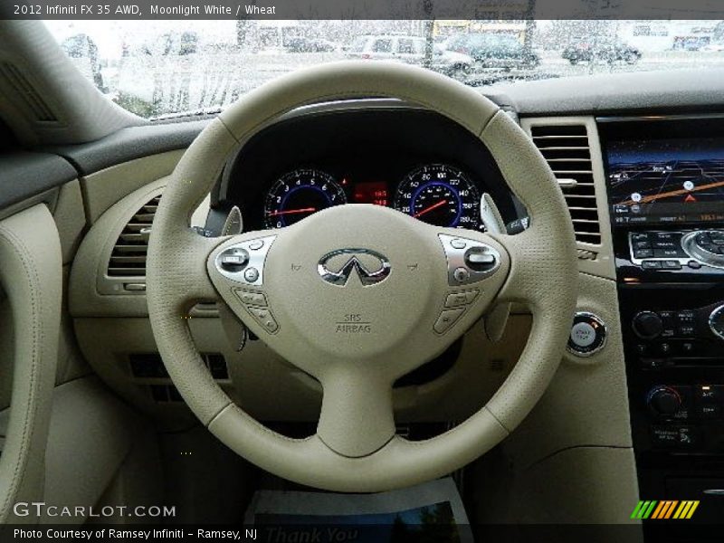 Moonlight White / Wheat 2012 Infiniti FX 35 AWD