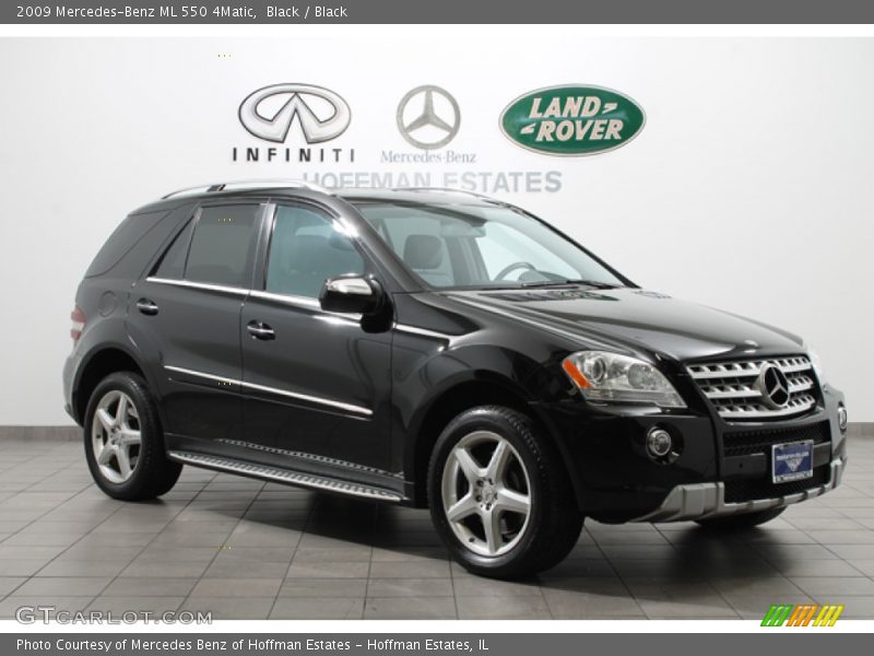 Black / Black 2009 Mercedes-Benz ML 550 4Matic