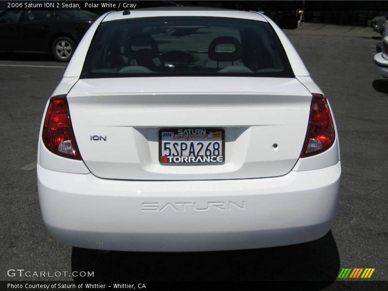 Polar White / Gray 2006 Saturn ION 2 Sedan