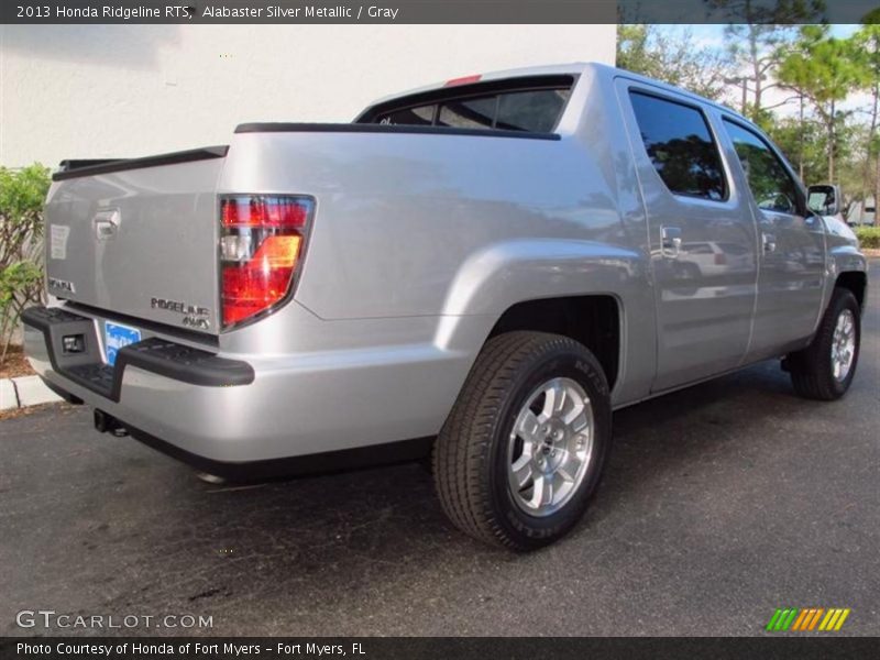 Alabaster Silver Metallic / Gray 2013 Honda Ridgeline RTS