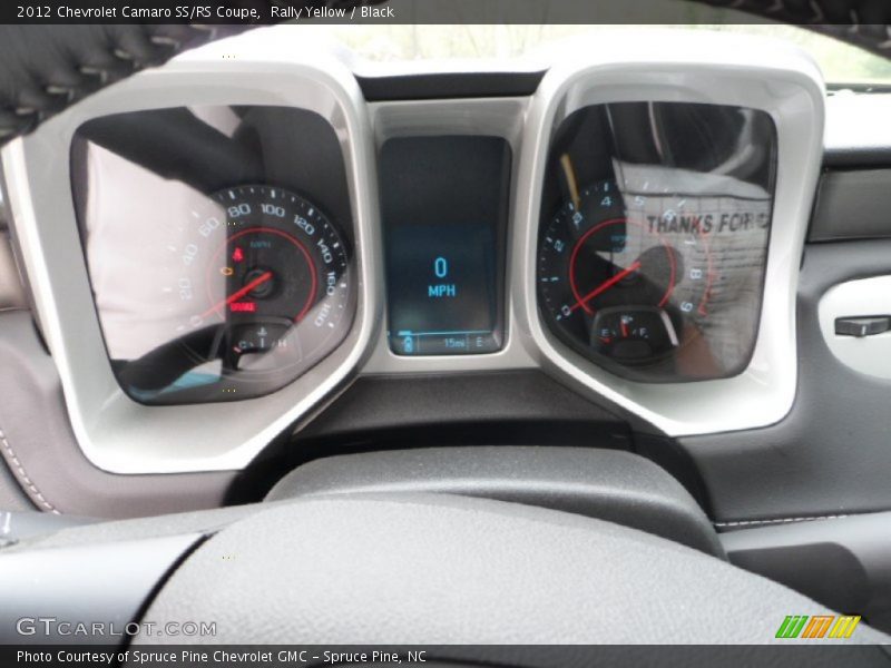 Rally Yellow / Black 2012 Chevrolet Camaro SS/RS Coupe