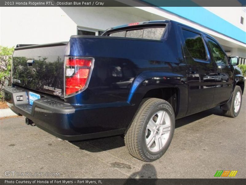 Obsidian Blue Pearl / Gray 2013 Honda Ridgeline RTL