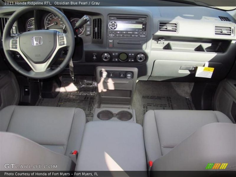 Obsidian Blue Pearl / Gray 2013 Honda Ridgeline RTL