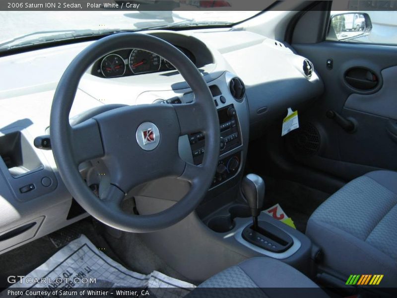 Polar White / Gray 2006 Saturn ION 2 Sedan