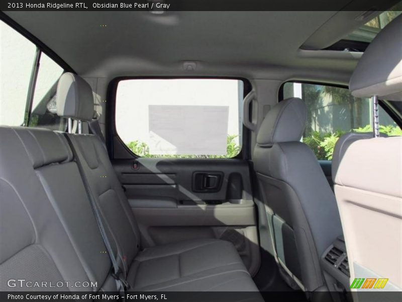 Obsidian Blue Pearl / Gray 2013 Honda Ridgeline RTL