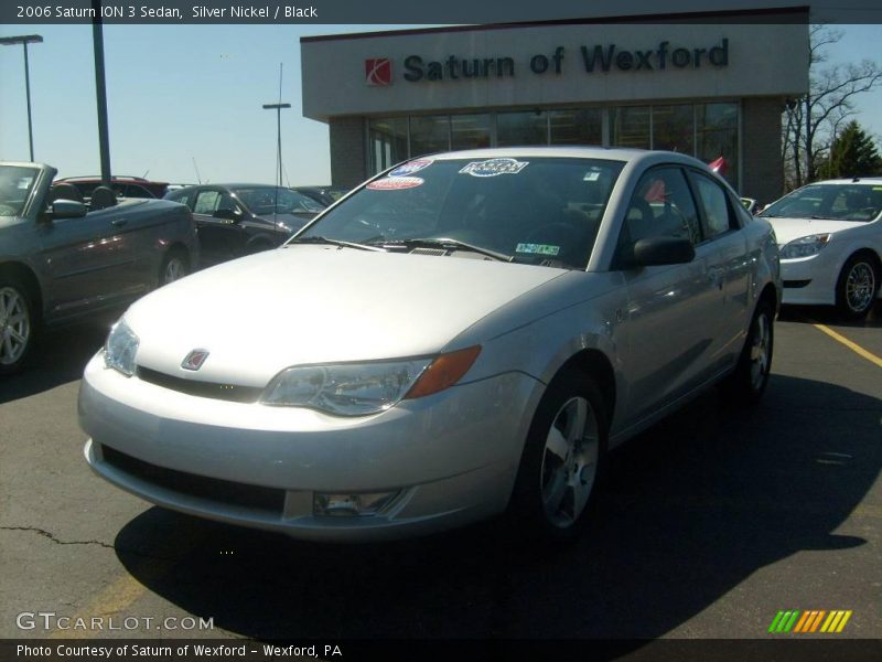 Silver Nickel / Black 2006 Saturn ION 3 Sedan