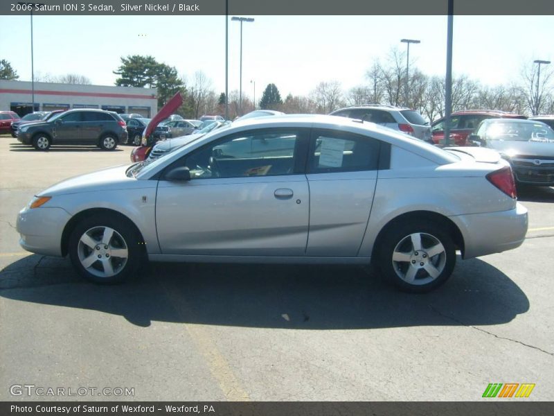 Silver Nickel / Black 2006 Saturn ION 3 Sedan