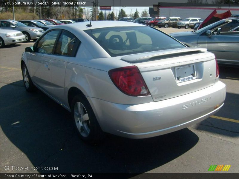 Silver Nickel / Black 2006 Saturn ION 3 Sedan