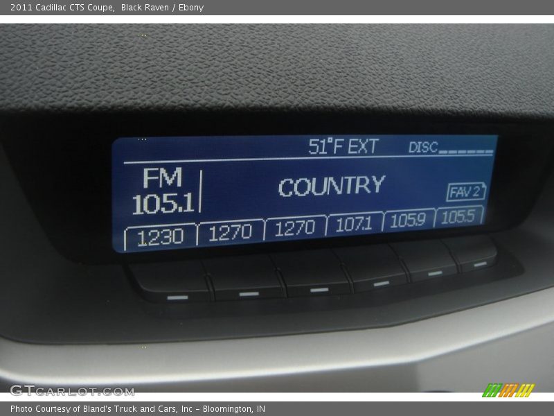 Black Raven / Ebony 2011 Cadillac CTS Coupe