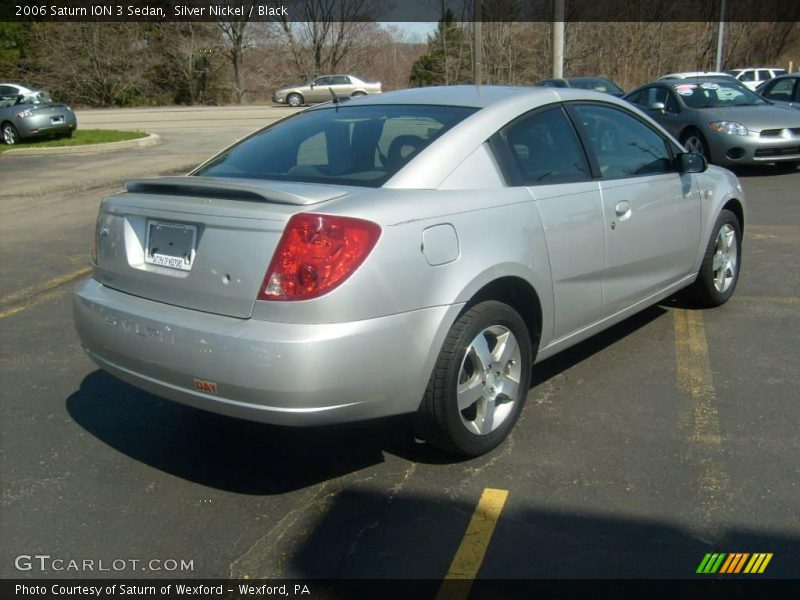 Silver Nickel / Black 2006 Saturn ION 3 Sedan