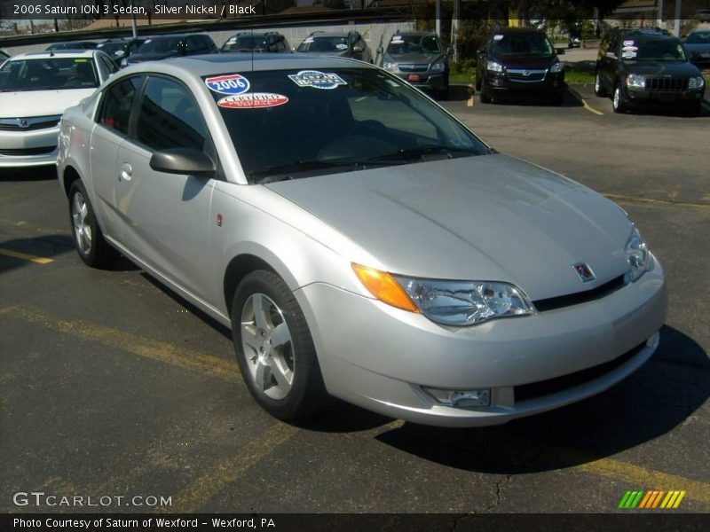 Silver Nickel / Black 2006 Saturn ION 3 Sedan