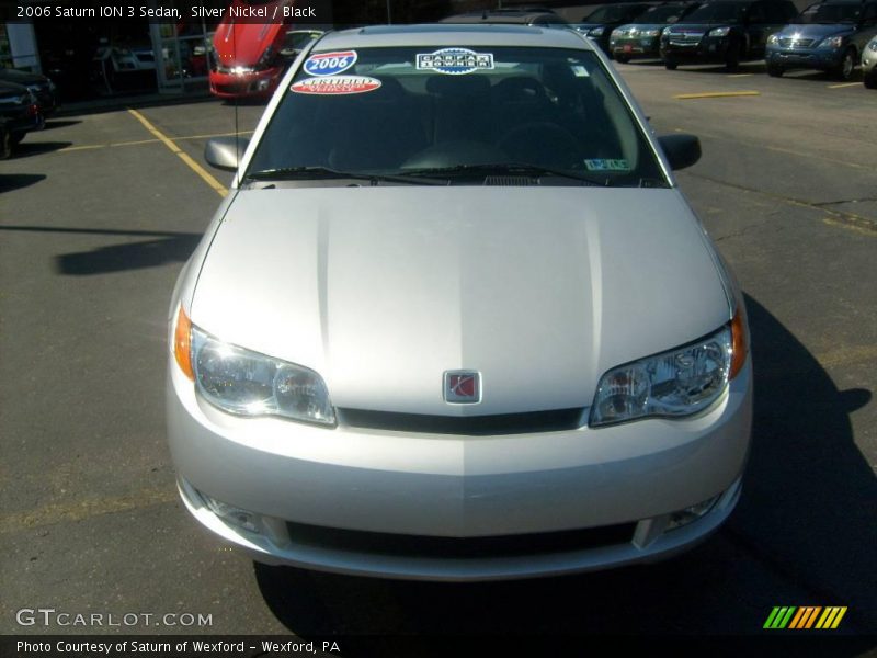 Silver Nickel / Black 2006 Saturn ION 3 Sedan