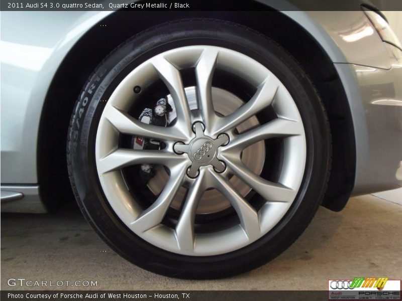 Quartz Grey Metallic / Black 2011 Audi S4 3.0 quattro Sedan