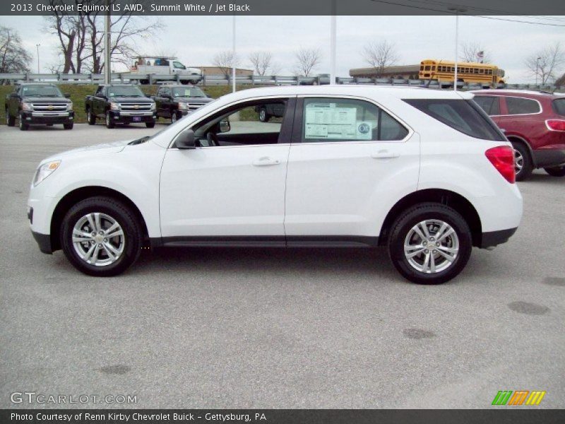 Summit White / Jet Black 2013 Chevrolet Equinox LS AWD