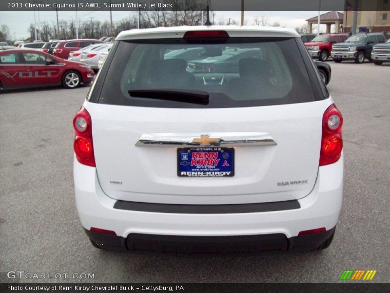 Summit White / Jet Black 2013 Chevrolet Equinox LS AWD