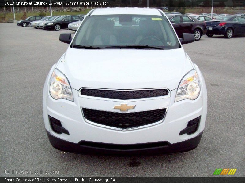 Summit White / Jet Black 2013 Chevrolet Equinox LS AWD